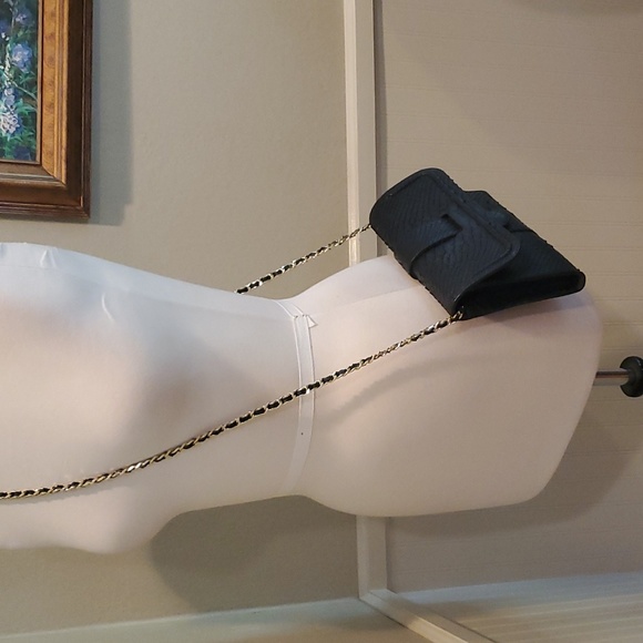 Like NEW Python skin Beirn clutch crossbody - Picture 2 of 10